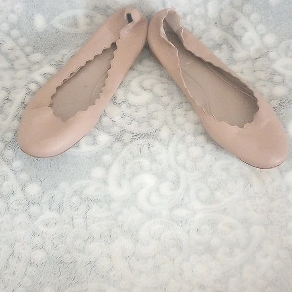 Chloe Lauren Scalloped Ballet Flats Size 39..Offer - Picture 1 of 16